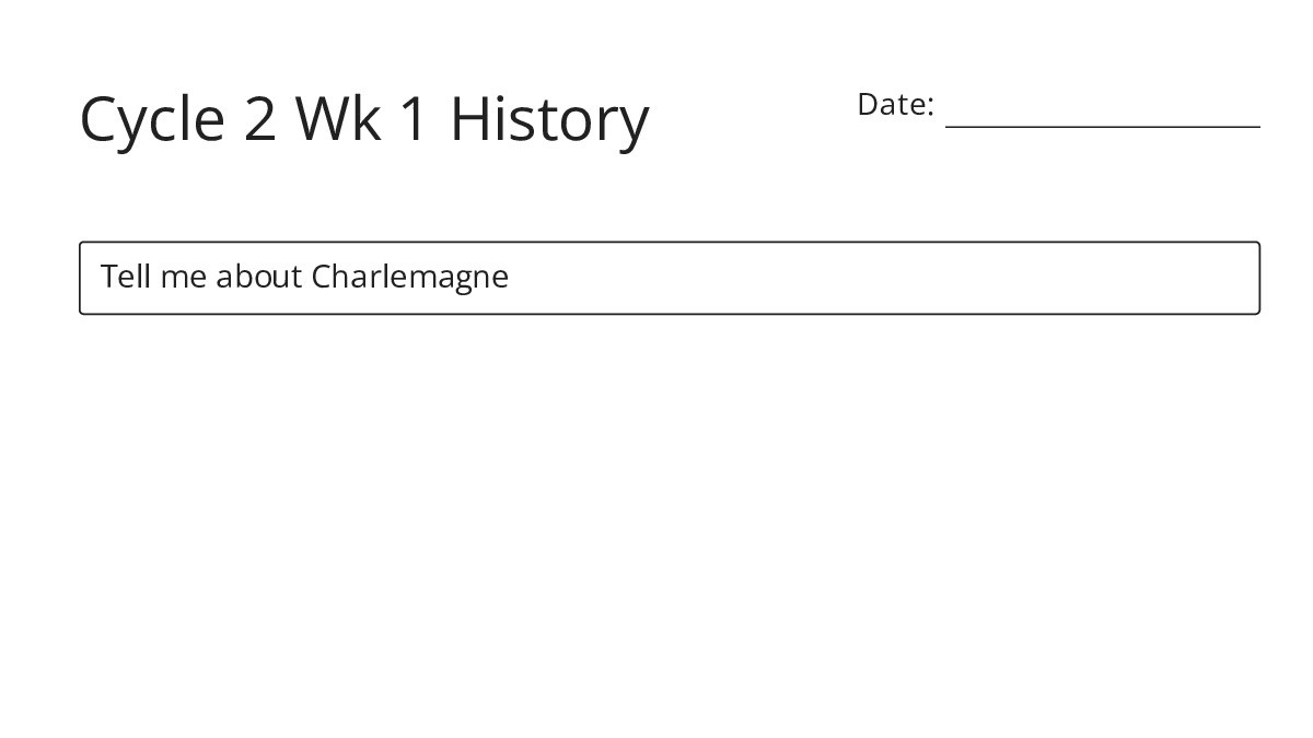 Cycle 2 Wk 1 History - My Worksheet Maker: Create Your Own Worksheets