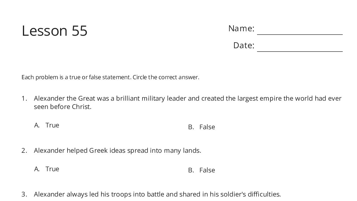 Lesson 55 - My Worksheet Maker: Create Your Own Worksheets