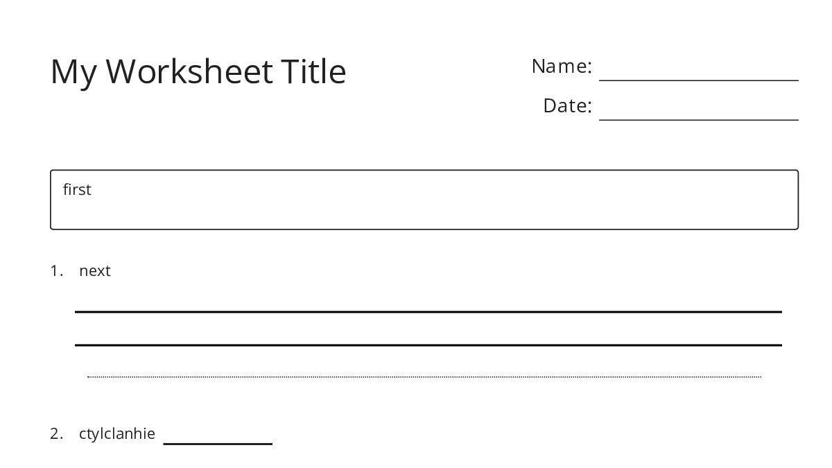 Worksheet. Practice Title My Worksheet Title - My Worksheet Maker: Create Your Own Worksheets