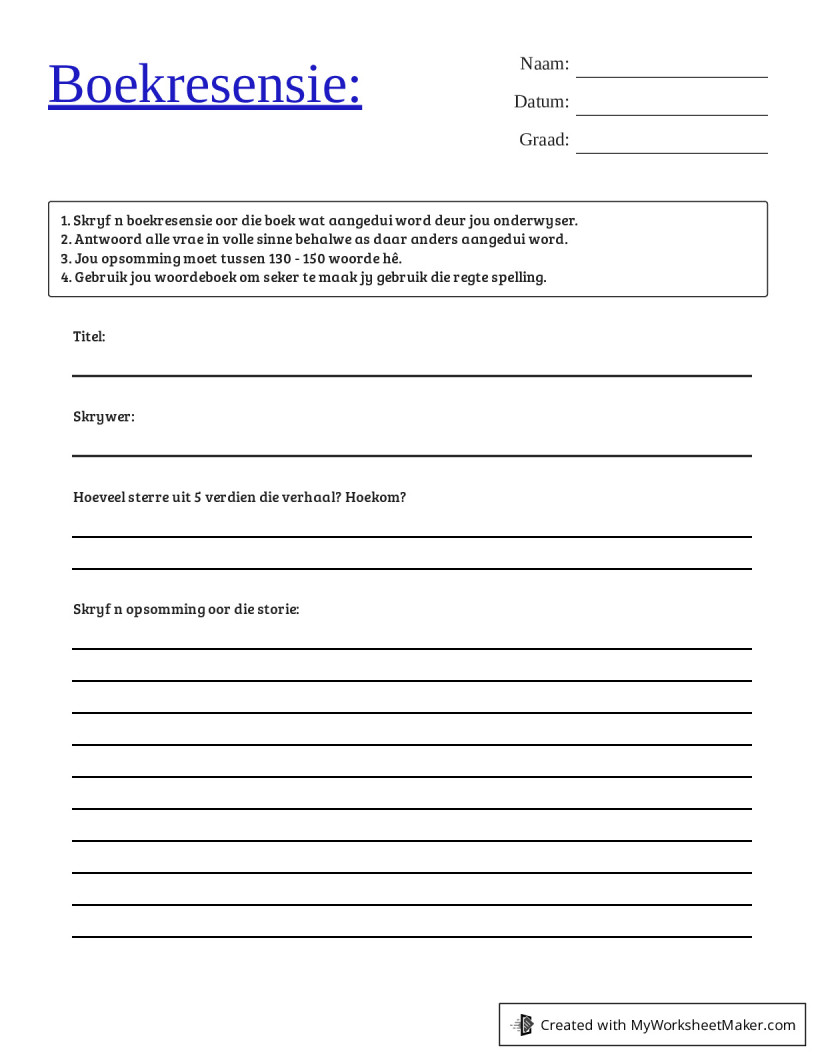 Boekresensie My Worksheet Maker Create Your Own Worksheets boekresensie-my-worksheet-maker-create-your-own-worksheets