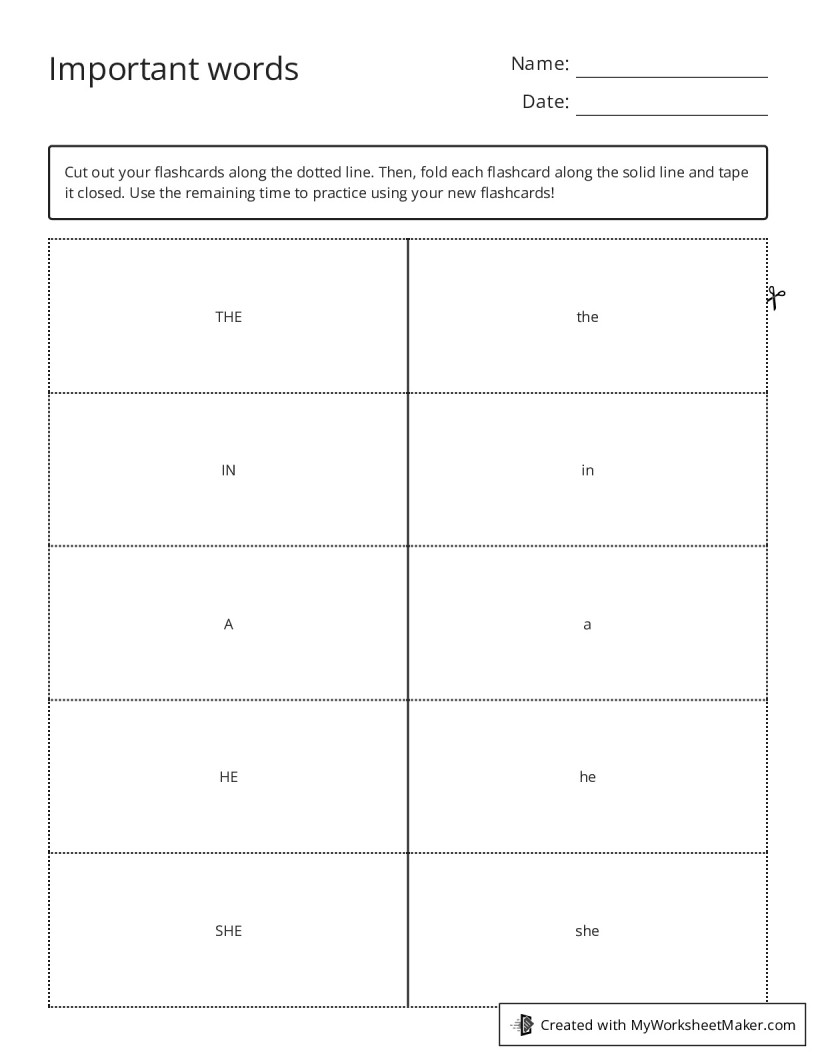 important-words-my-flashcard-maker-create-your-own-flashcards