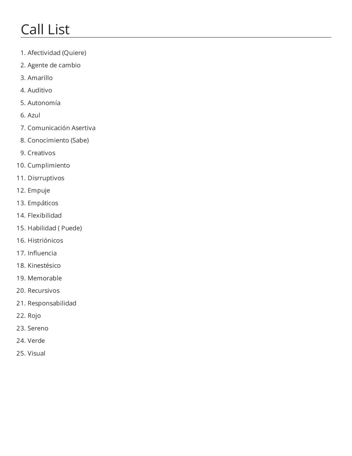 Autoconocimiento bingo cards with Spanish learning styles, personality types, and self-awareness vocabulary.