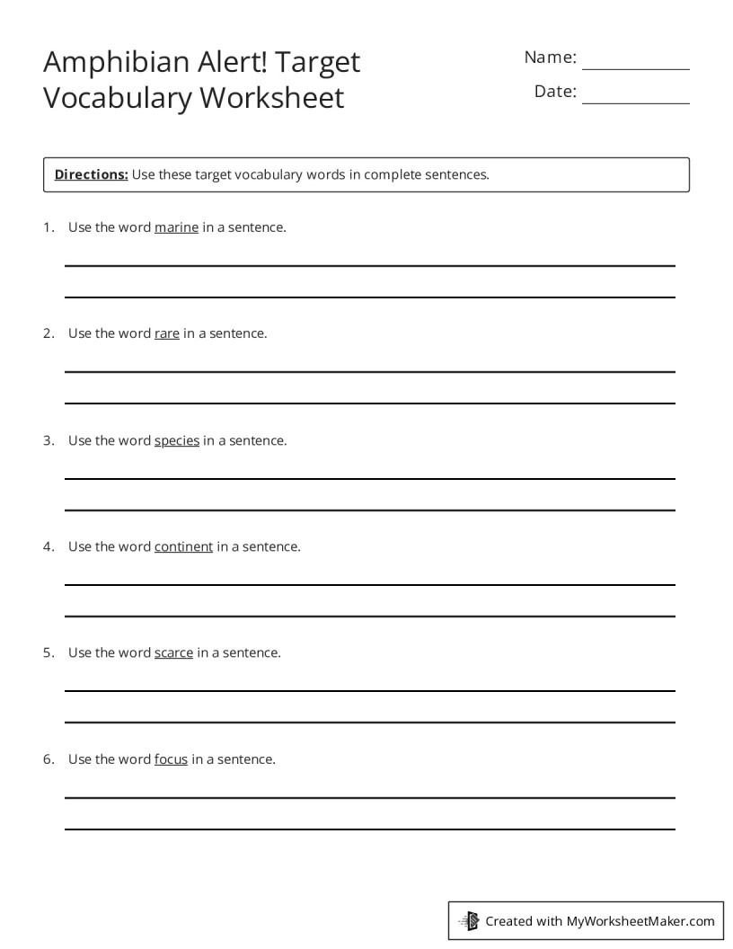 My Worksheet Maker: The Best Online Worksheet Creator