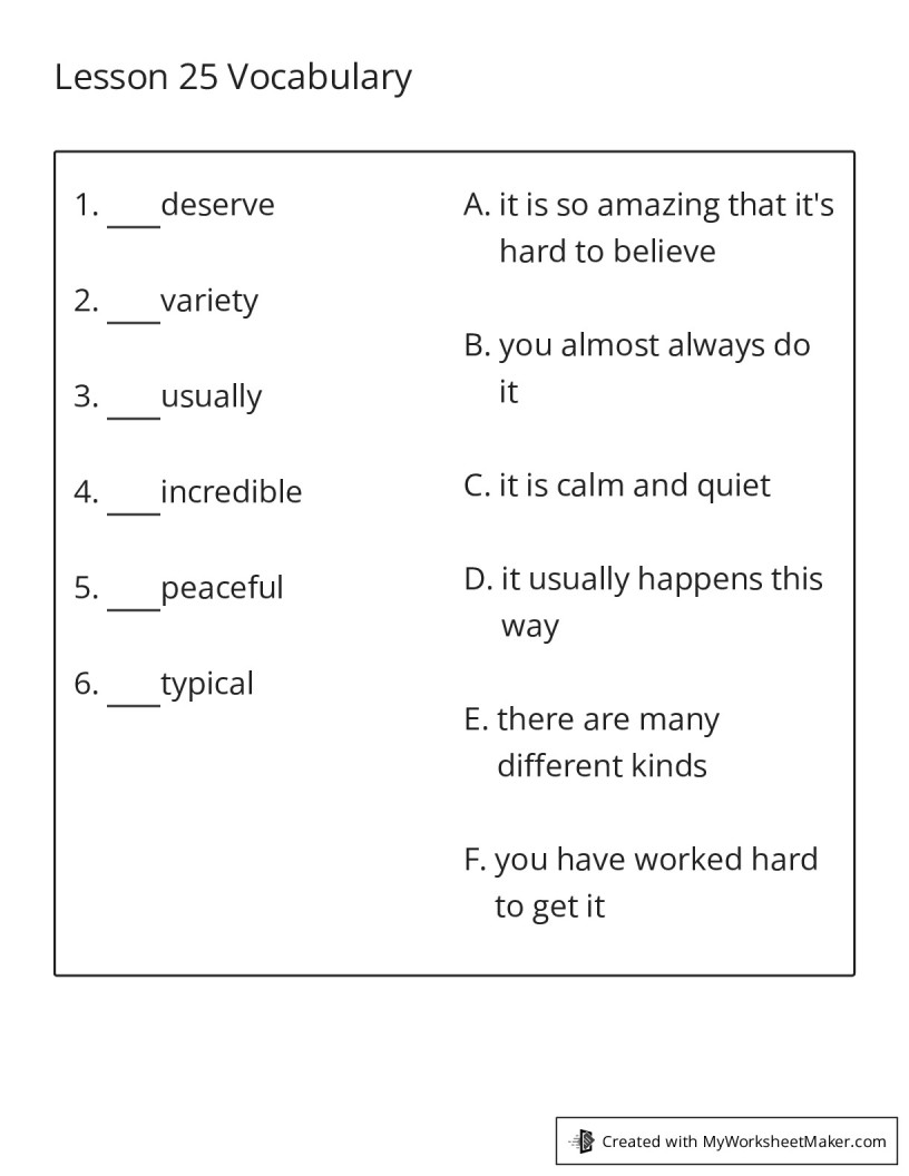 My Worksheet Maker The Best Online Worksheet Creator