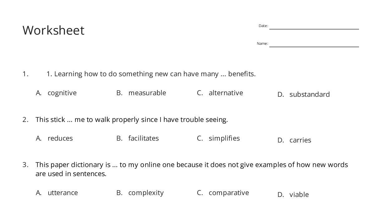 Worksheet - My Worksheet Maker: Create Your Own Worksheets