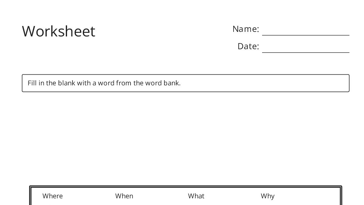 Worksheet - My Worksheet Maker: Create Your Own Worksheets