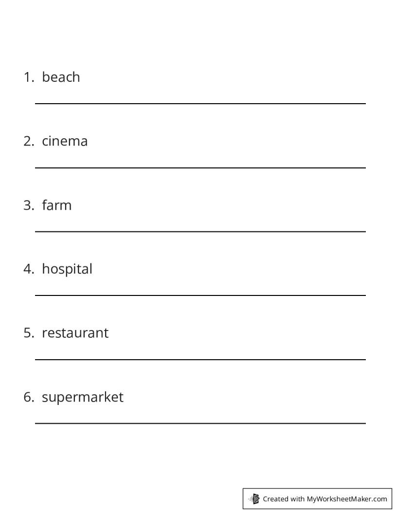 Open response worksheet my worksheet maker create your own worksheets