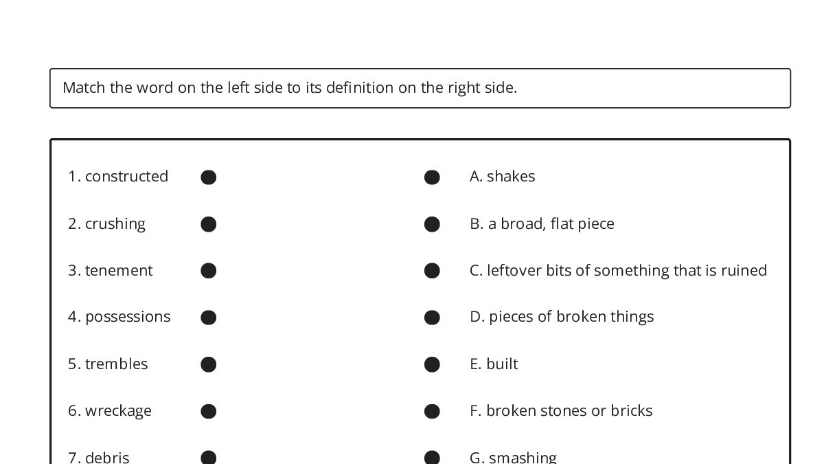 Matching Worksheet - My Worksheet Maker: Create Your Own Worksheets