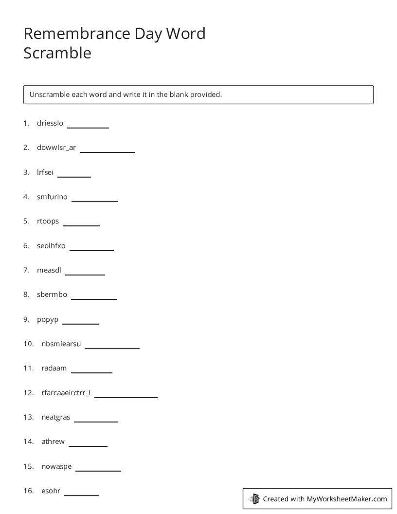 My Worksheet Maker The Best Worksheet Maker