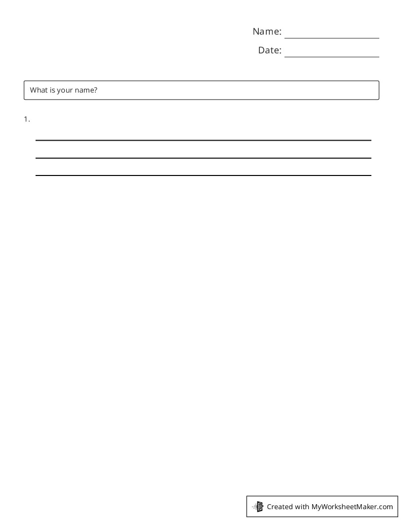 My Worksheet Maker: The Best Online Worksheet Creator