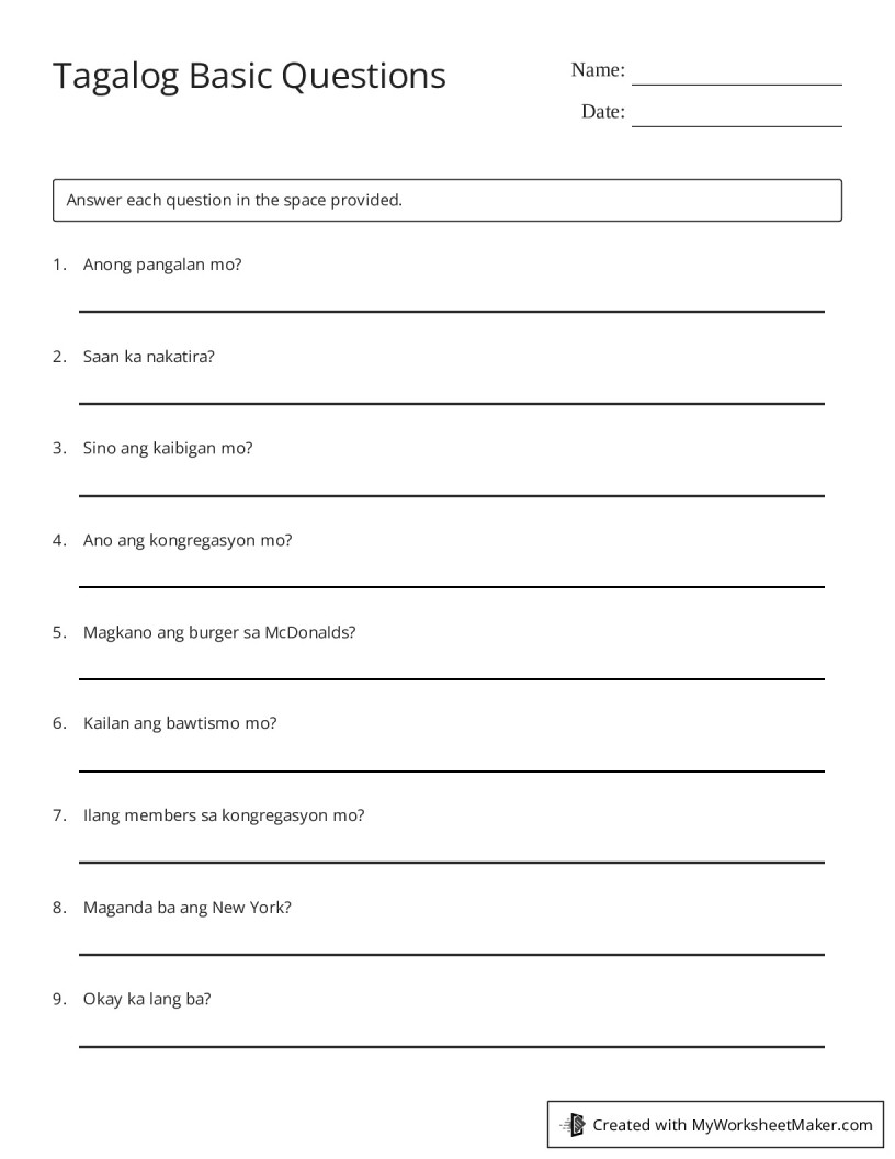 tagalog-basic-questions-my-worksheet-maker-create-your-own-worksheets