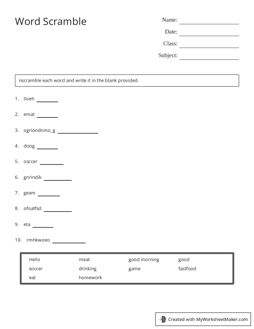 My Worksheet Maker The Best Worksheet Maker My worksheet maker the best worksheet maker