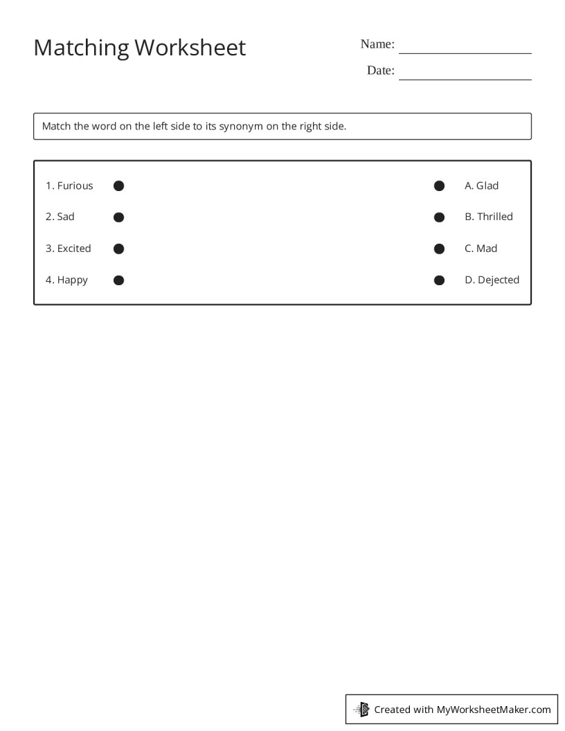 My Worksheet Maker - The Best Worksheet Maker