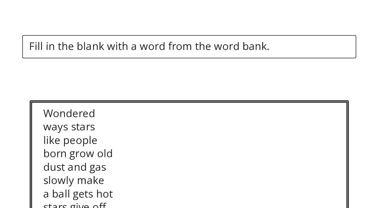 Fill in the Blank Worksheet - My Worksheet Maker: Create Your Own ...