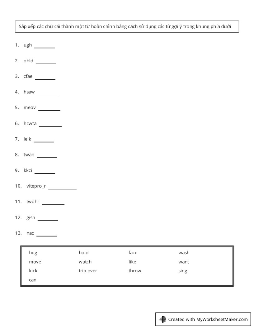 My Worksheet Maker The Best Online Worksheet Creator My Worksheet Maker The Best Online Worksheet Creator