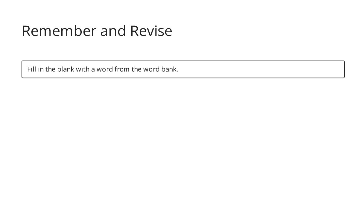 Remember and Revise - My Worksheet Maker: Create Your Own Worksheets