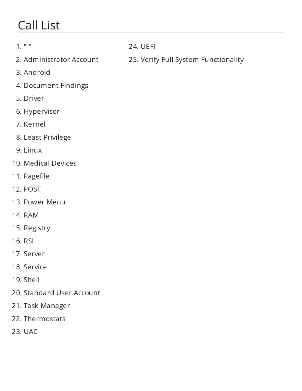 IT 101 bingo cards with operating systems, kernel, RAM, and Windows administration terms.