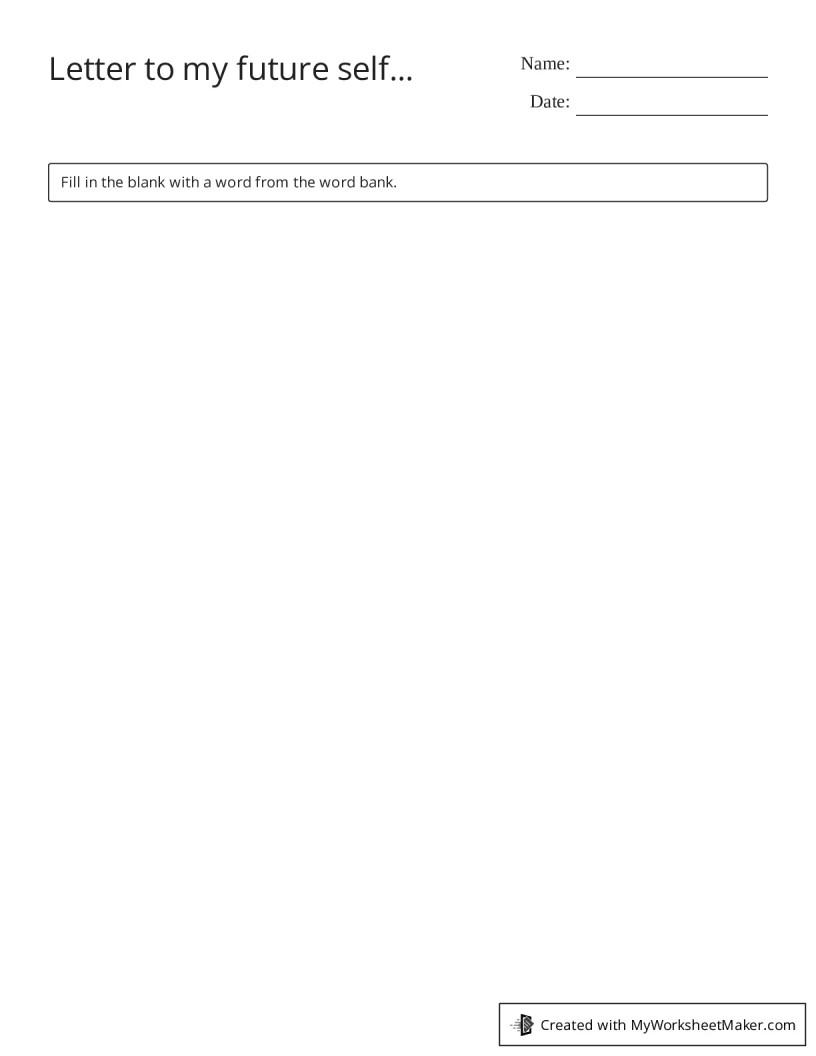 My Worksheet Maker - The Best Worksheet Maker