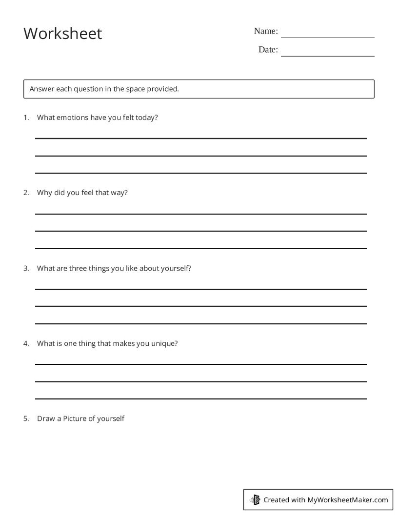 Worksheet - My Worksheet Maker: Create Your Own Worksheets