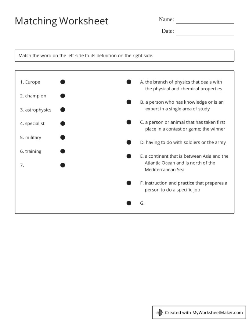 My Worksheet Maker The Best Worksheet Maker