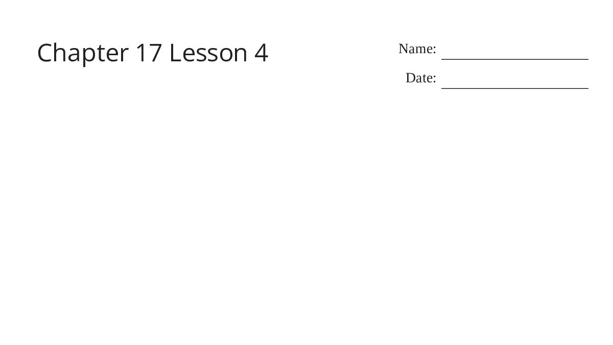 Chapter 17 Lesson 4 - My Worksheet Maker: Create Your Own Worksheets