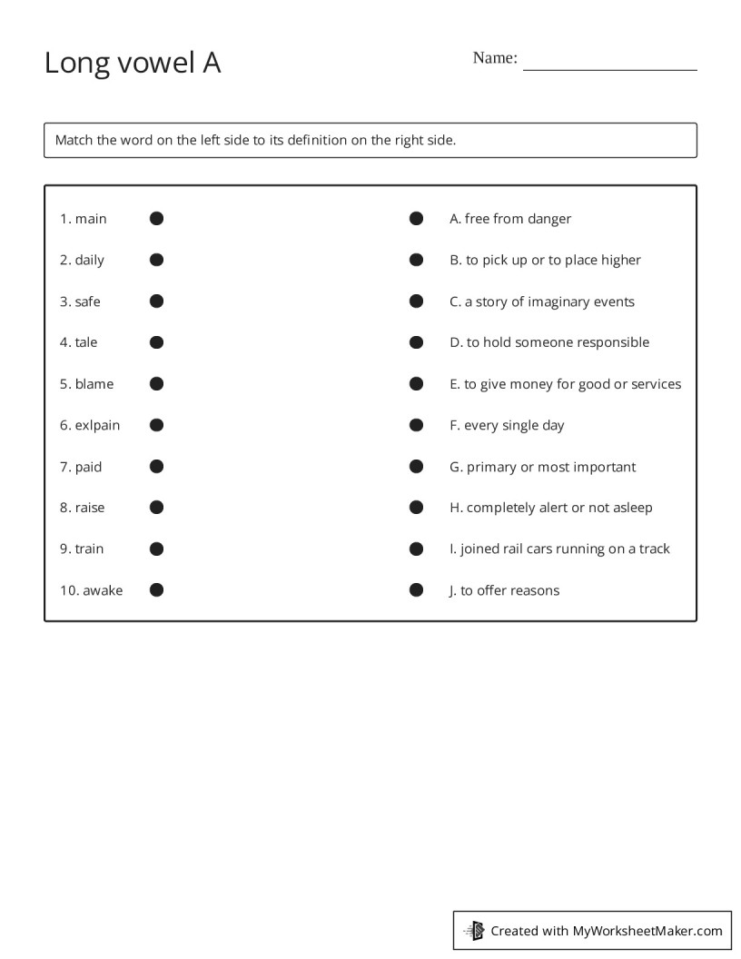 My Worksheet Maker: The Best Online Worksheet Creator