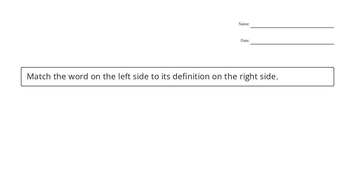 Matching Worksheet - My Worksheet Maker: Create Your Own Worksheets