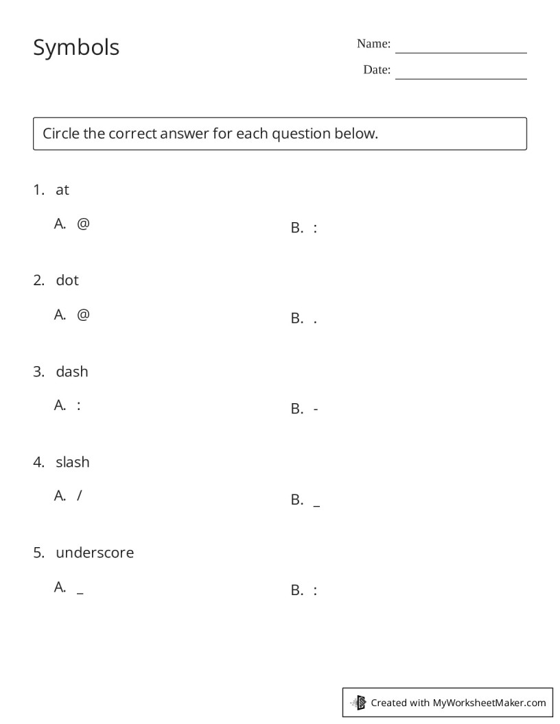 My Worksheet Maker: The Best Online Worksheet Creator