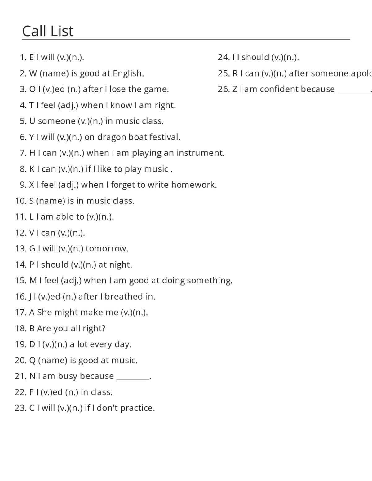 ESL bingo cards with conversation prompts, sentence frames, and question patterns for speaking practice.