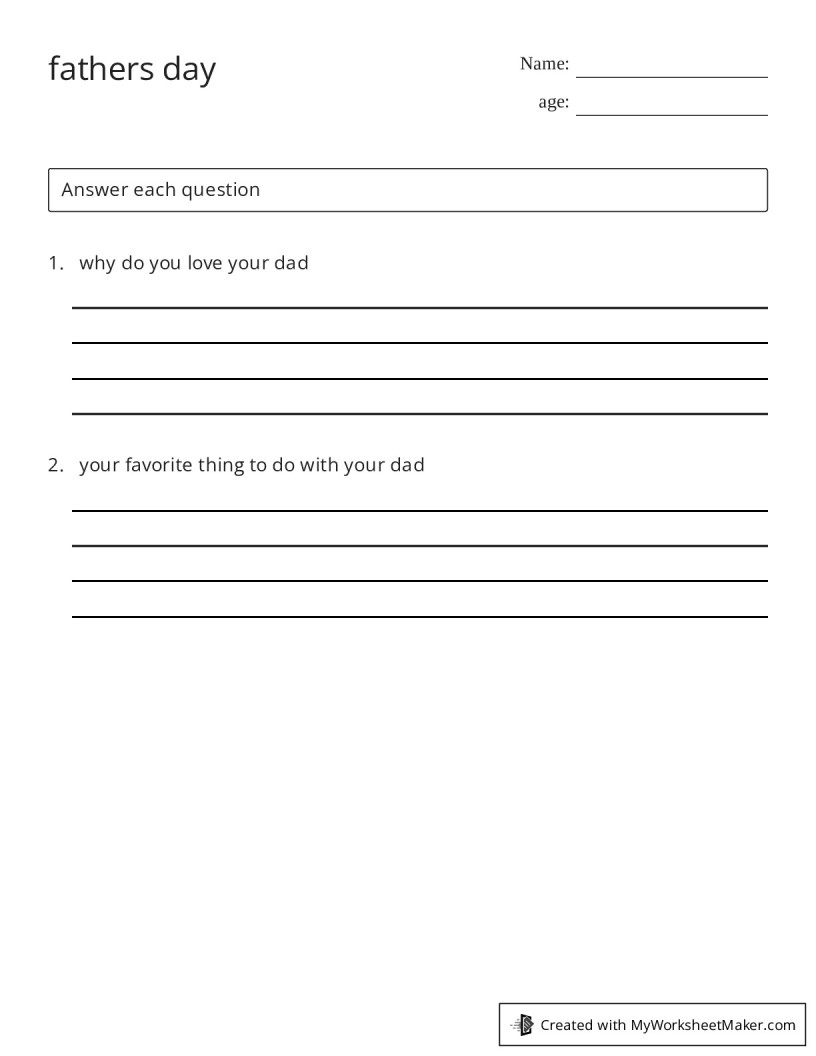 My Worksheet Maker: The Best Online Worksheet Creator