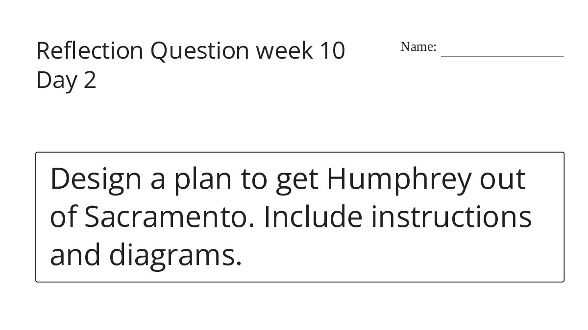 Reflection Question week 10 Day 2 - My Worksheet Maker: Create Your Own ...