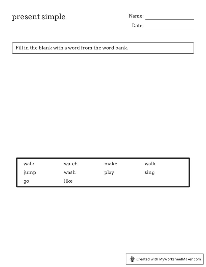 My Worksheet Maker: The Best Online Worksheet Creator
