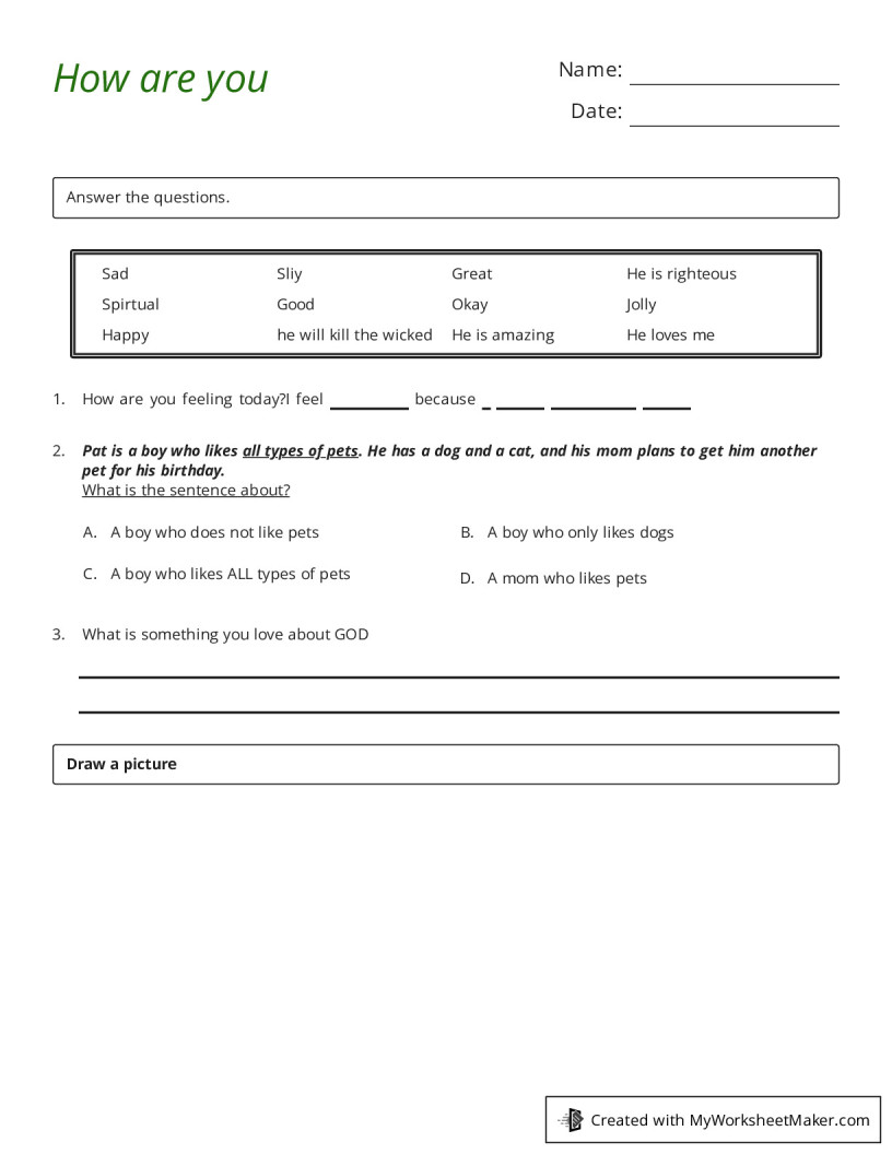 My Worksheet Maker: The Best Online Worksheet Creator