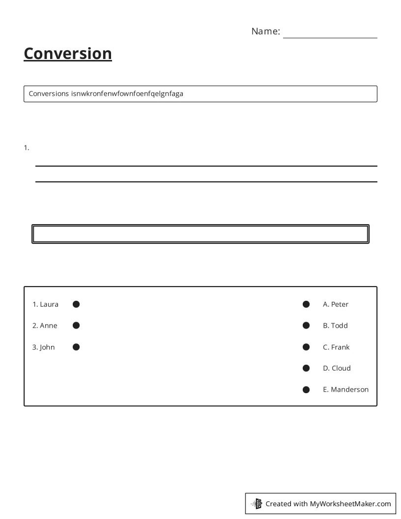 Conversion my worksheet maker create your own worksheets