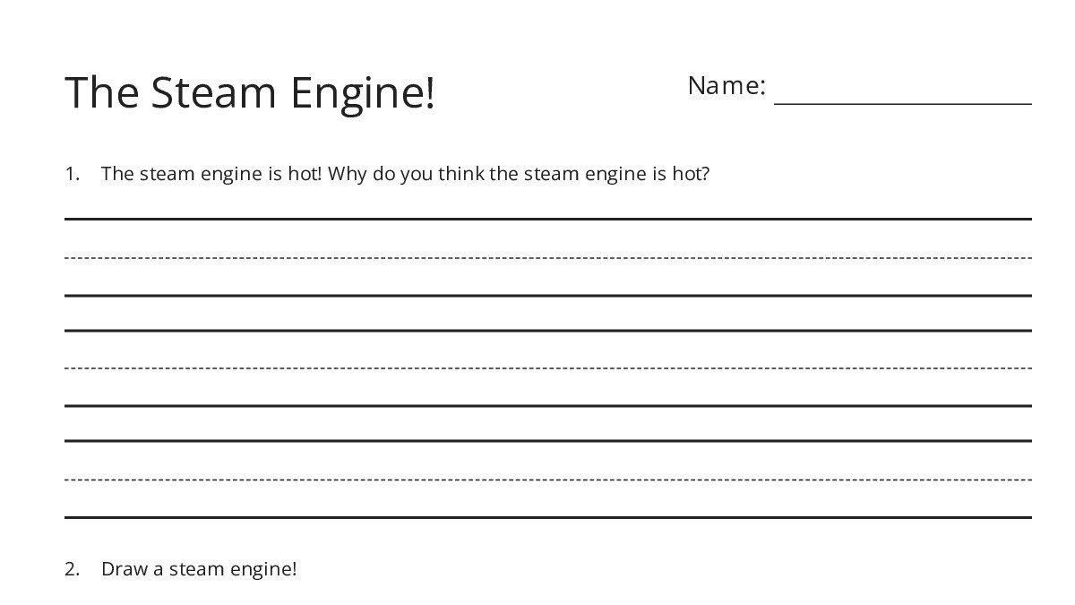 Steam Engine 3rd Worksheets.pdf The Steam Engine! - My Worksheet Maker: Create Your Own Worksheets