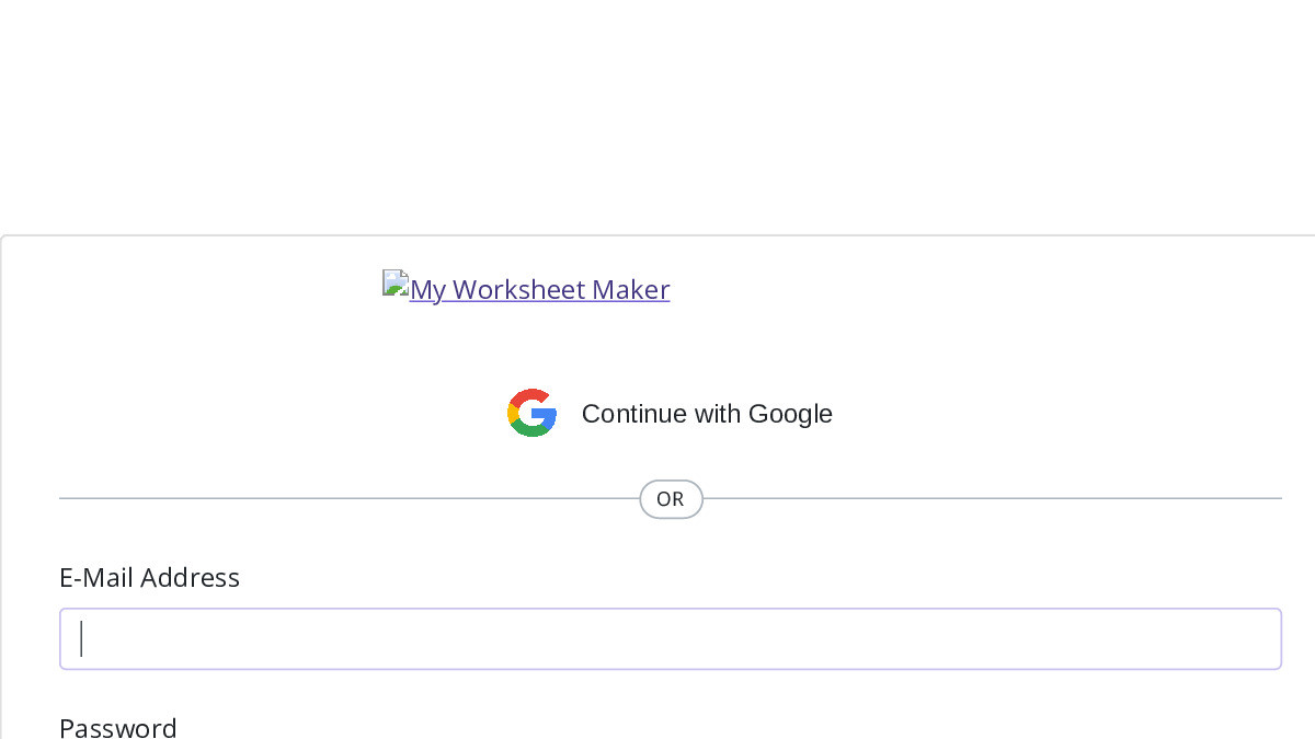 My Worksheet Title - My Worksheet Maker: Create Your Own Worksheets
