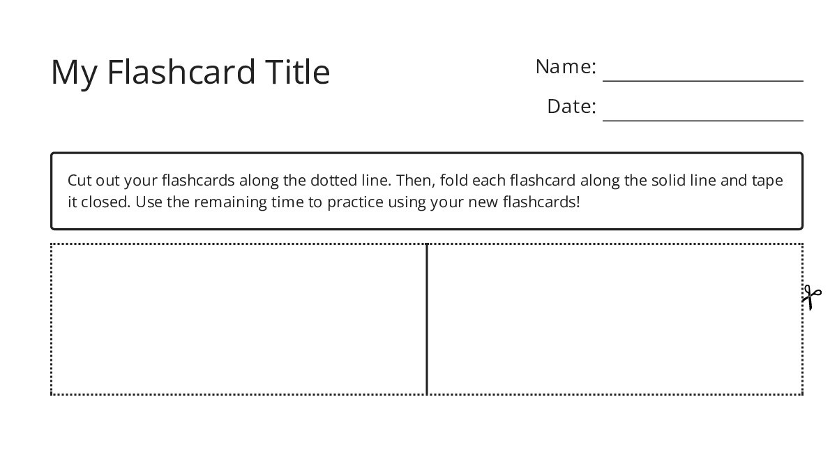 My Flashcard Title - My Flashcard Maker: Create Your Own Flashcards