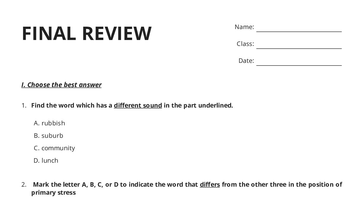 FINAL REVIEW - My Worksheet Maker: Create Your Own Worksheets