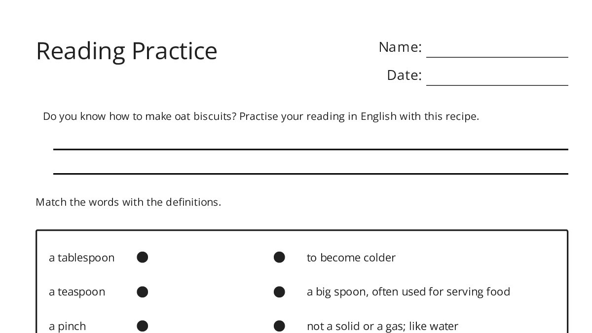 Reading Practice - My Worksheet Maker: Create Your Own Worksheets