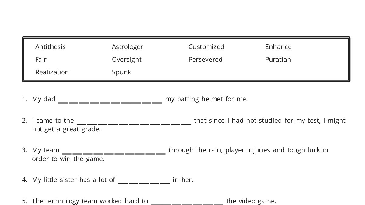 Worksheet - My Worksheet Maker: Create Your Own Worksheets