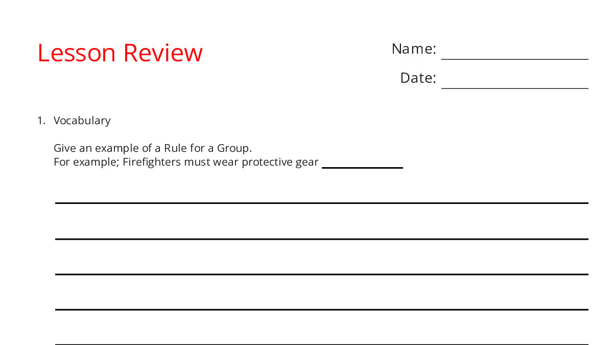 Lesson Review - My Worksheet Maker: Create Your Own Worksheets