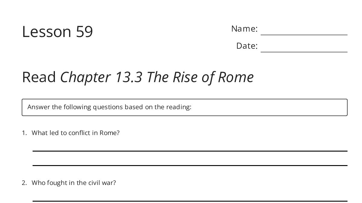 Lesson 59 - My Worksheet Maker: Create Your Own Worksheets