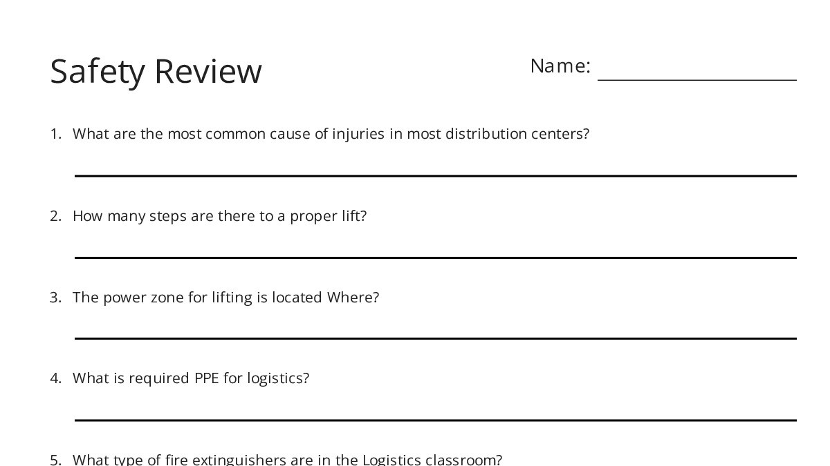 Safety Review - My Worksheet Maker: Create Your Own Worksheets