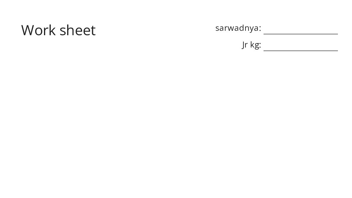 Work sheet - My Worksheet Maker: Create Your Own Worksheets