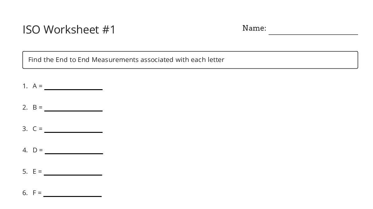 Iso Worksheet ISO Worksheet #1 - My Worksheet Maker: Create Your Own Worksheets
