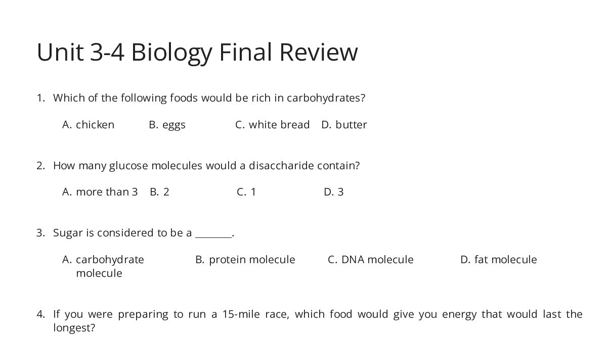 Unit 3-4 Biology Final Review - My Worksheet Maker: Create Your Own ...