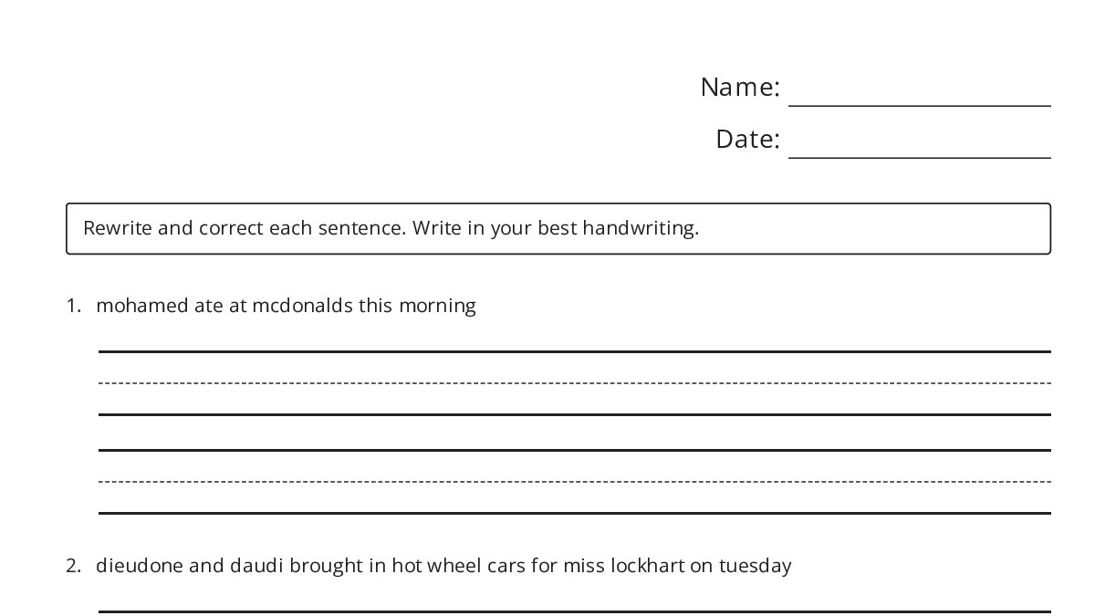 Worksheet - My Worksheet Maker: Create Your Own Worksheets