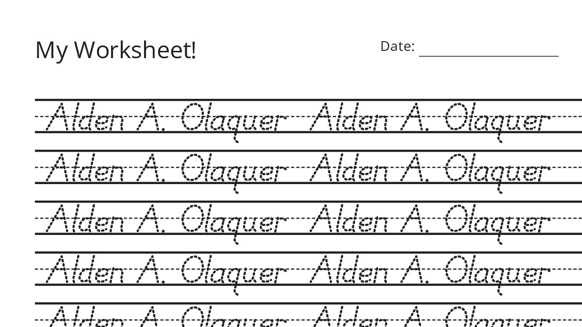 My Worksheet! - My Worksheet Maker: Create Your Own Worksheets