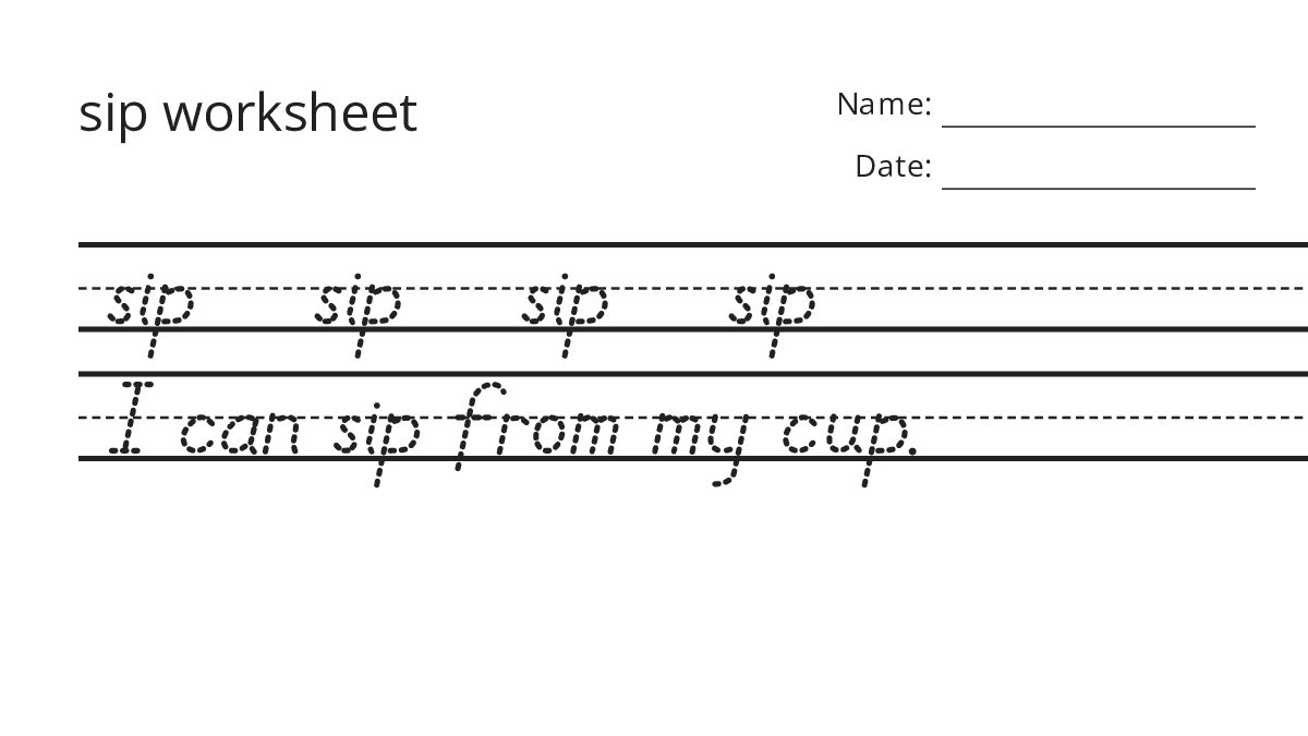 Sip Worksheet sip worksheet - My Worksheet Maker: Create Your Own Worksheets