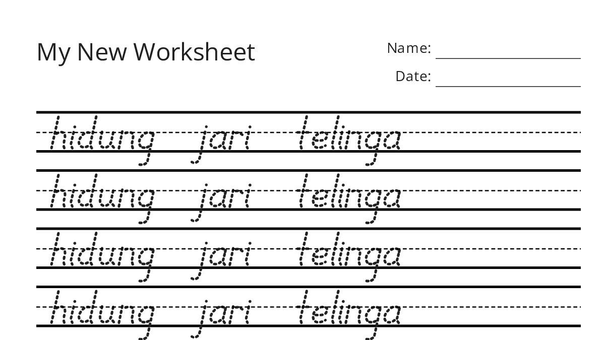 My New Worksheet - My Worksheet Maker: Create Your Own Worksheets